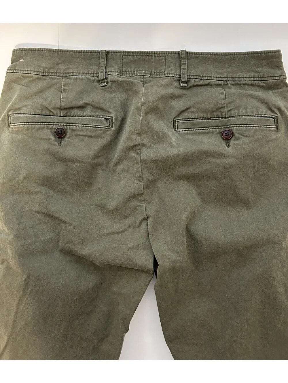 Abercrombie & Fitch Langdon Slim Stretch Men's 30x32 Chino Green Casual